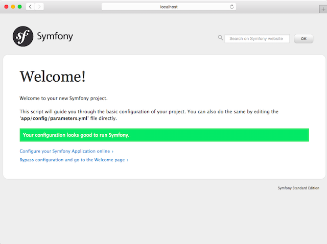 Symfony works now with all requirements.